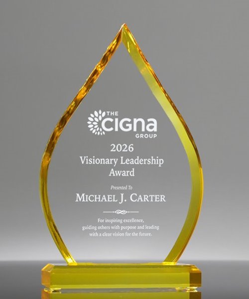 Picture of Luminis Gold Acrylic Flame Award