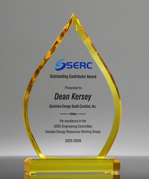 Picture of Luminis Gold Flame Full Color Acrylic Award