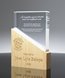 Picture of Harmony Peak - Crystal & Wood Block Award