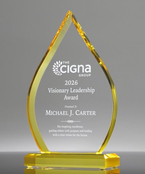 Picture of Luminis Gold Acrylic Flame Award
