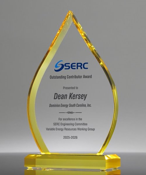 Picture of Luminis Gold Flame Full Color Acrylic Award