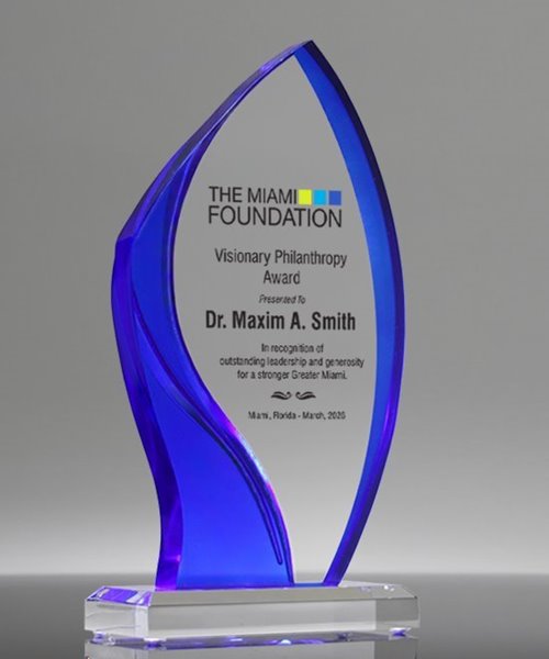 Picture of Luminis Blue Flare Full Color Acrylic Award