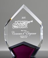 Picture of Marquis Diamond Purple Acrylic Award