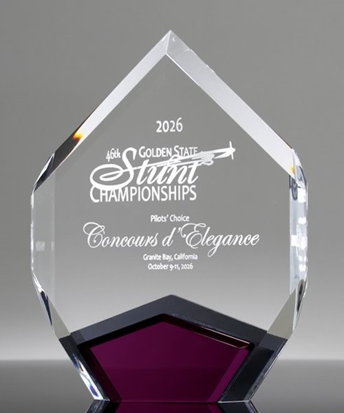 Picture of Marquis Diamond Purple Acrylic Award