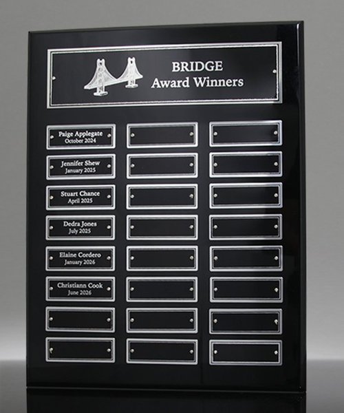 Picture of Premium 24-Plate Black Piano Perpetual Plaque