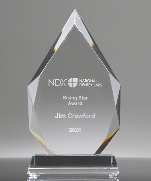 Picture of Classic Beveled Crystal Diamond Award