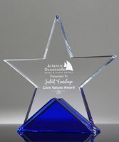 Picture of Azure Crystal Star Award - Sandblasted
