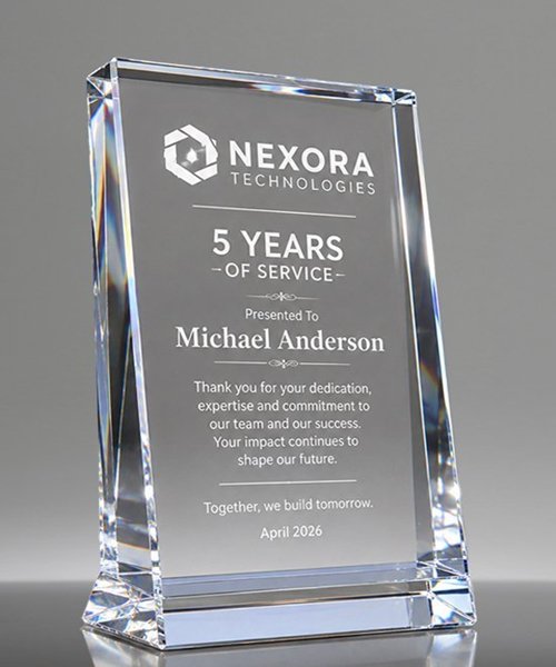 Picture of Monolith Crystal Desk Plaque
