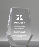 Picture of Faceted Shield Acrylic Award