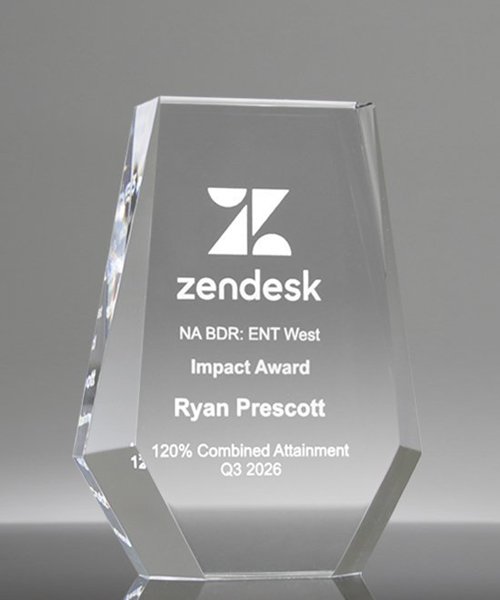 Picture of Faceted Shield Acrylic Award
