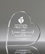 Picture of Acrylic Heart Laser Engraved Paperweight