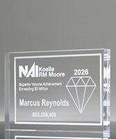 Picture of Acrylic Rectangle Laser Engraved Paperweight