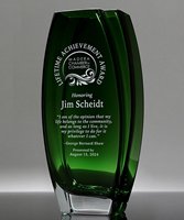 Picture of Lunaria Green Crystal Vase