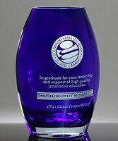 Picture of Cobalt Crystal Oxford Vase