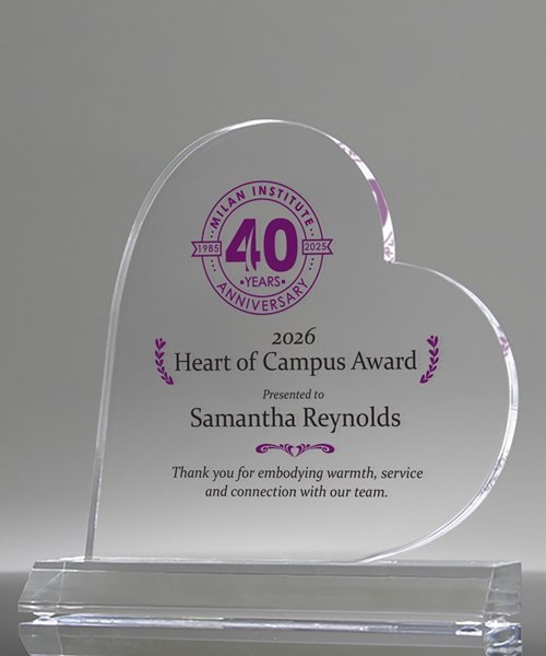 Picture of Acrylic Heart Full Color Trophy