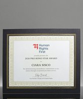 Picture of Black Linen Certificate Frame