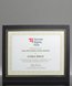 Picture of Black Linen Certificate Frame