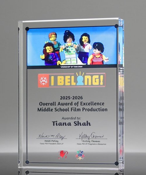 Picture of Vertical Rectangle Full Color Paperweight