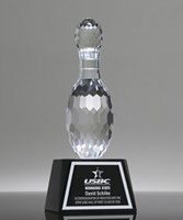 Picture of Classic Bowling Pin Crystal Award