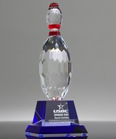 Picture of Crystal Bowling Pin Trophy