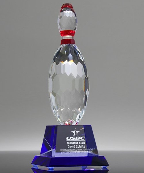 Picture of Crystal Bowling Pin Trophy