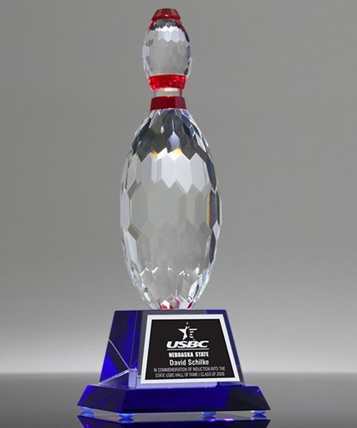 Picture of Premium Bowling Pin Crystal Award