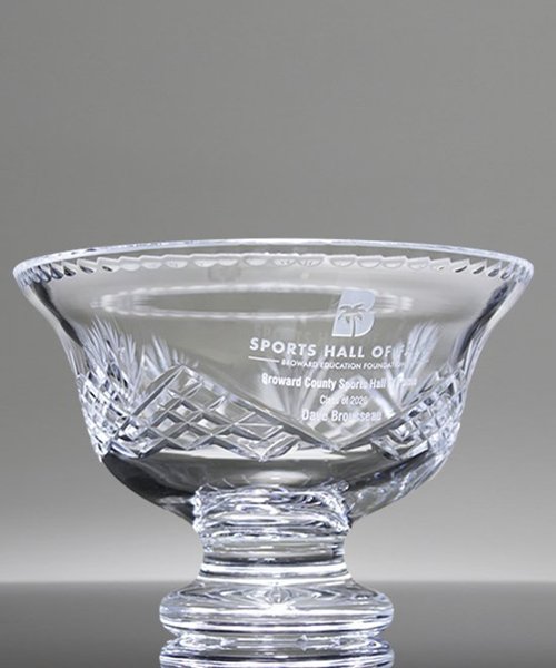 Picture of Durham Cut Crystal Pedestal Bowl Trophy