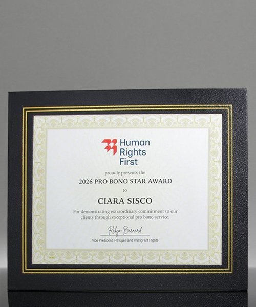 Picture of Leatherette Certificate Frame - Black