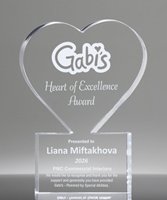 Picture of Heart of Excellence Acrylic Award