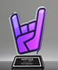 Picture of Custom Acryli-Glass Trapezoid Laser Award