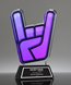 Picture of Custom Acryli-Glass Trapezoid Laser Award