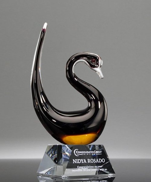 Picture of Elysian Swan Art Glass Award