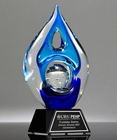 Picture of Celebrate Art Glass Award - Laser Engraved