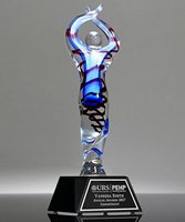 Picture of Achievement Ovation Art Glass - Black Base