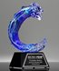 Picture of Tidal Wave Art Glass Award - Black Base