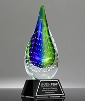 Picture of Evergreen Cascade Art Glass Award