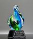Picture of Artful Union Blue Green Glass Award