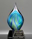 Picture of Emerald Genesis Art Glass Award - Black Base