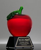 Picture of Grand Ruby Apple on Black Base Award