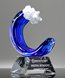 Picture of Blue Wave Art Glass Award