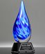 Picture of Celestial Echo Art Glass Award - Black Base