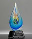 Picture of Fantasy Flare Art Glass Award - Black Base