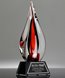 Picture of Red Contemporary Art Glass Award