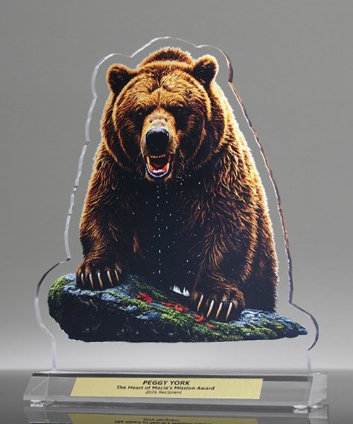 Picture of Wildlife Acrylic Bear Award
