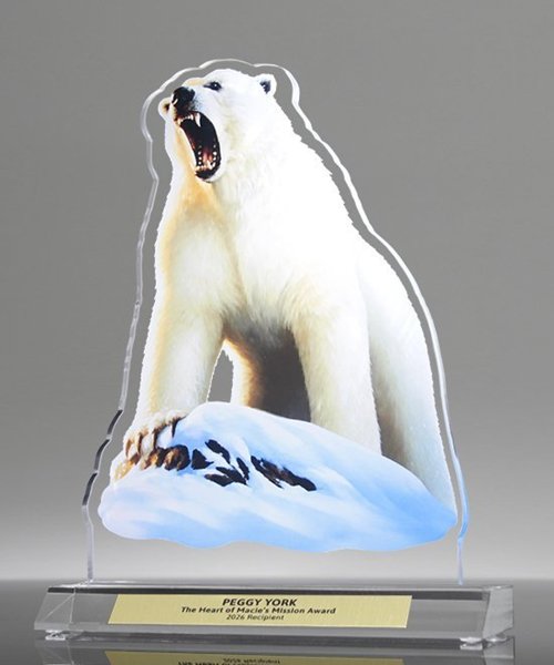 Picture of Wildlife Acrylic Polar Bear Award