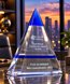 Picture of Albright Blue Crystal Pyramid Award