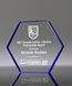 Picture of Starfire Crystal Blue Hexagon Paperweight