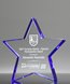 Picture of Starfire Crystal Blue Star Paperweight