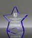 Picture of Starfire Crystal Blue Star Paperweight