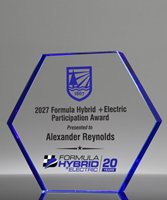 Picture of Starfire Blue Hexagon Full Color Award